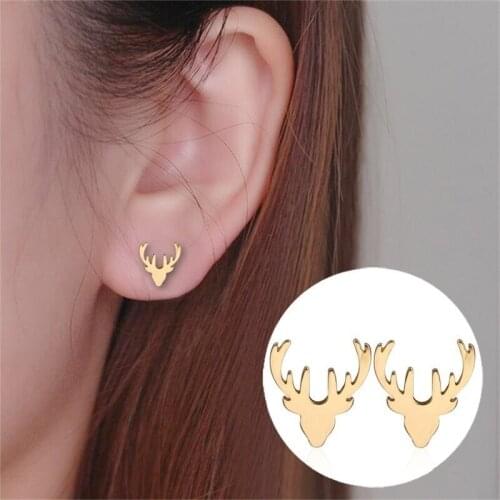 2021 Newest Womens Fashion Deer Stud Earrings For Women Party Christmas Gift