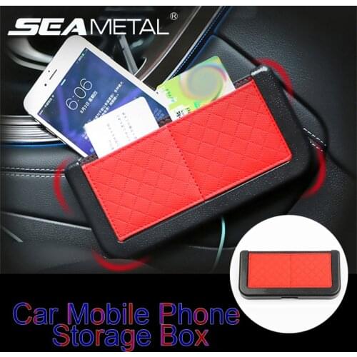 Mobile Phone Holder Car Storage Box Auto Phone Holder Bag Universal for Car Home Office Interior Organizer Pocket Accessories