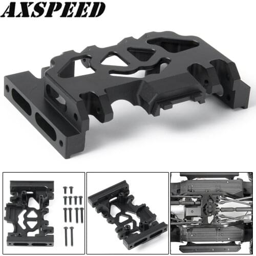 AXSPEED TRX4 Skid Plate Transmission Gearbox Mount for 1:10 RC Crawler Car Traxxas TRX-4 Upgrade Accessories