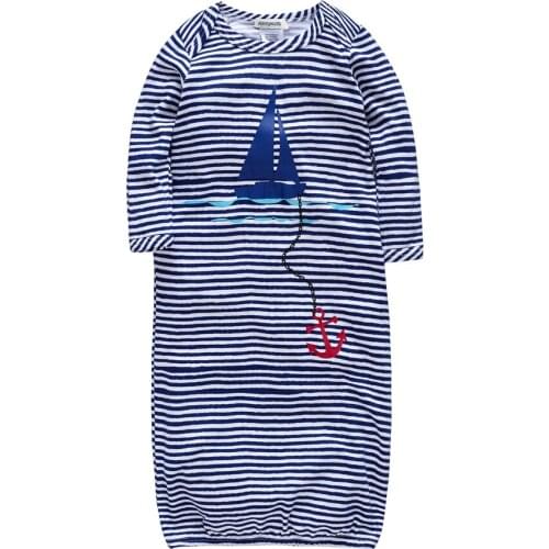 Kavkas Baby Girls Clothes Long Sleeve Bamboo Striped Romper Newborn Babies Girl Sleeper 3m 6m Infant Pajamas Jumpsuit