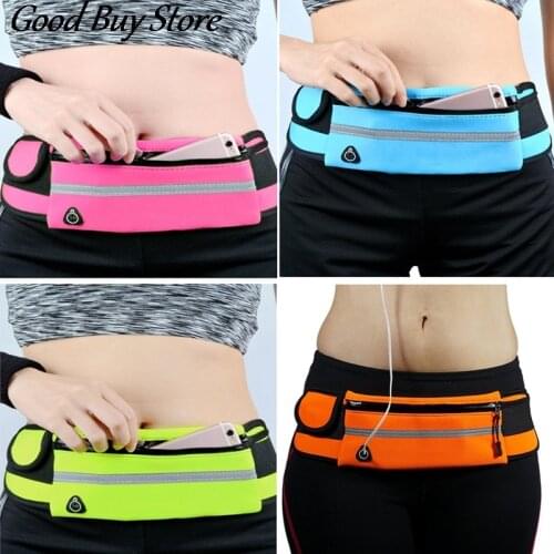 Cycling Travel Wallets Unisex Portable Running Jogging Waist Bag 2021 Waterproof Fitness Phone Holder Belt Bag Hidden Purse Bags