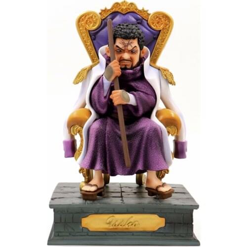 Cute Anime One Piece Navy Headquarters Senior General Issho Wisteria Tiger Sitting GK PVC Action Figure Statue Model Toys Doll