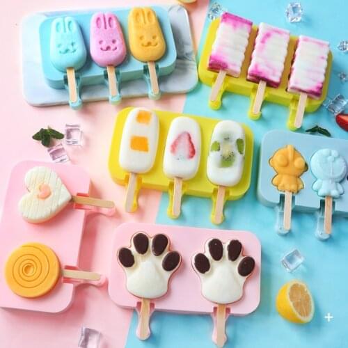 Ice cream mould home made ice cream popsicle popsicle mould sorbet homemade children cute silicone making cartoon ice cream