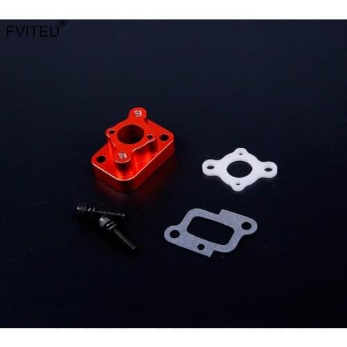 FVITEU CNC Metal intake-tube set fit Zenoah CY rovan 32cc engine for 1/5 HPI baja 5b ss 5t 5sc Losi 5ive t King Motor