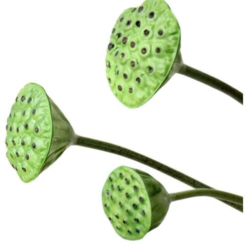 Simulation Plant High-quality Arrangement Material Artistic Green Natural Imitation PU Feel Decoration Fake Large Lotus Flowers