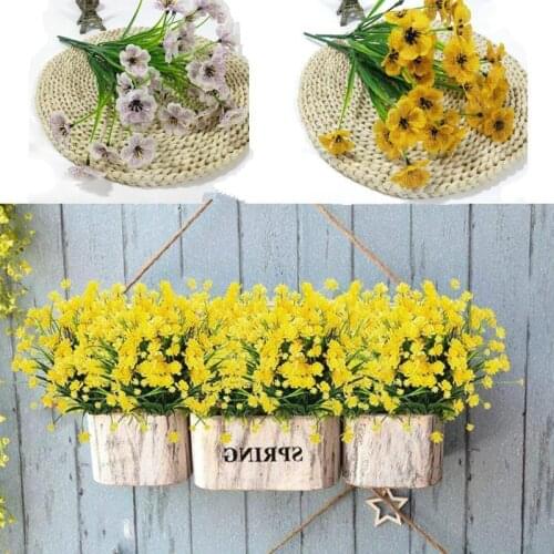 Artificial Flower Plastic Violet Fake Plant Wedding Home Garden Decoration Bridal Bouquet Photography Props Household Products