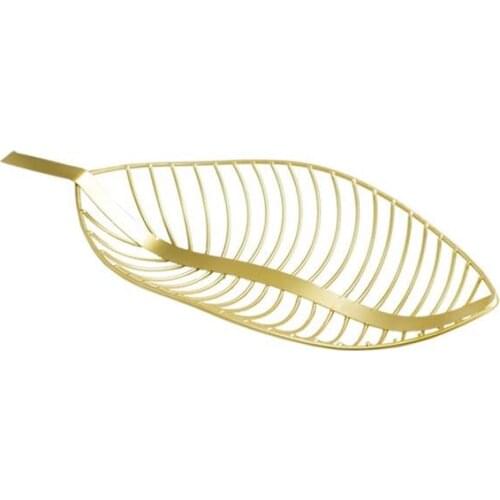 1pc Snack Food Basket Leaf Shape Lovely Creative Fruit Basket Fruit Plate Dried Fruit Tray For Home Party Living Room