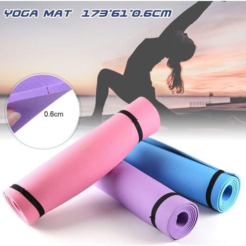 Yoga Mat 6mm High Density Anti-skid Fitness 6MM Thick EVA Multi-Function Foam Lose Weight Exercise Yoga and Pilates Gymnastics