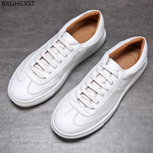 White Mens Casual Shoes Hot Sale Fashion Running Shoes Leather Sneakers Man Shoes High Quality Chaussure Homme Zapatillas Hombre