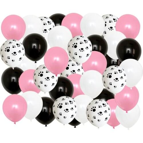40pcs Pets Dog Paw Latex Balloons Animal Boy Girl Theme Party Decor Kids Classic Toys Globos Helium Air Inflatable Balls Supply