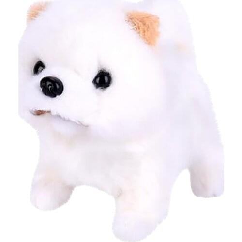 Kawaii Electric Plush Robot Dog Realistic Plush Simulation Smart Dog Barking Walking Soft Animal Baby Companion Home Accessories