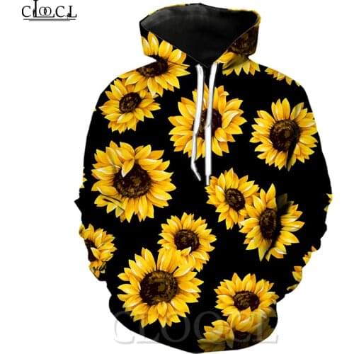 CLOOCL Plant Sunflower 3D All Over Printed Mens Hoodie Harajuku Fashion Sweatshirt Unisex Casual Jacket Pullover Drop Shipping