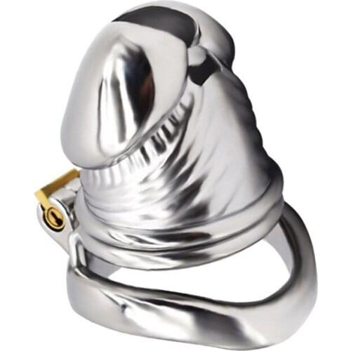 Chastity Device 304 Stainless Steel Male ,Cock Cage,Penis Rings,Virginity Belt Lock,BDSM Sex Toys For Men FRRK-51