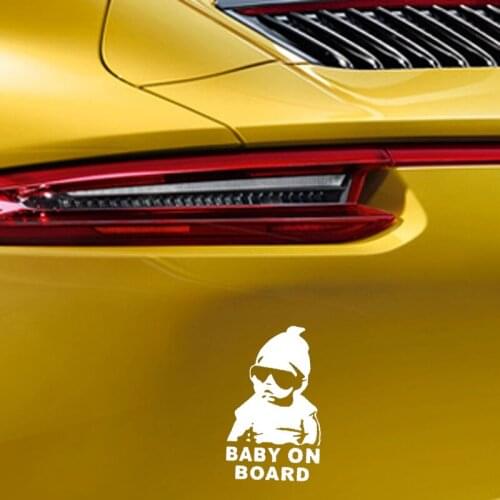 Car Sticker 14*9CM BABY ON BOARD Funny Reflective Child Stickers for Citroen C-Quatre C-Triomphe Picasso C1 C2 C3 C4 C4L C5 Elys