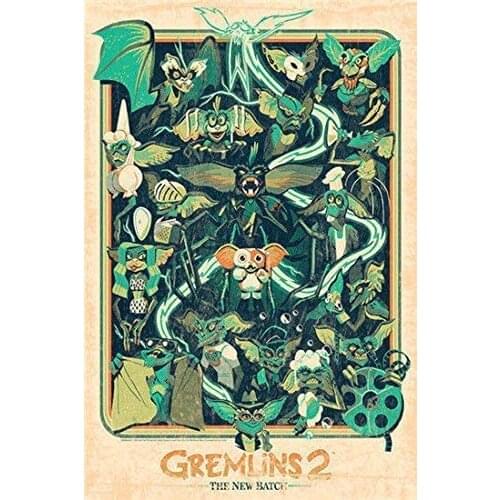 LANK Tin Sign Wall Gremlins 2" 8X12Inch Decor Garden Farm Kitchen Home House Decor Art Signs