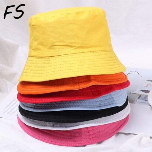 Unisex Summer Foldable Bucket Hat Women Outdoor Sunscreen Cotton Fishing Hunting Cap Men Basin Chapeau Sun Prevent Hats chapeus