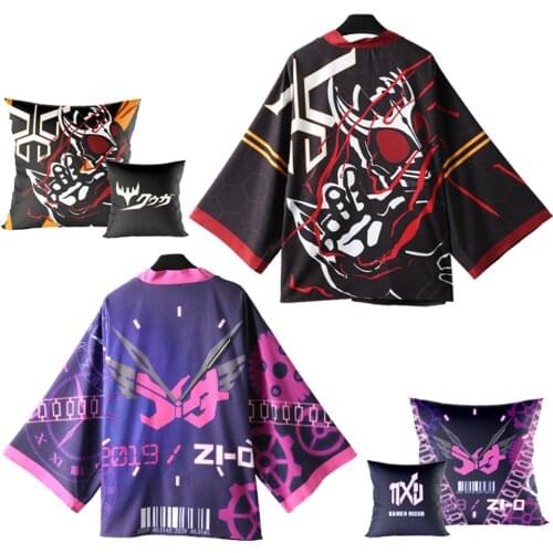 Brdwn Masked Rider Kuuga Unisex Kamen Rider Zi-O Pillow Haori Cape Cloak
