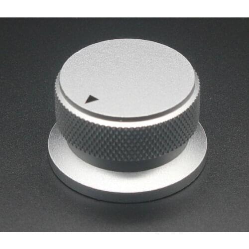 Aluminium Alloy Potentiometer Knob Oven Electric Appliance Audio Amplifier Adjusting Knob 34 x 20mm