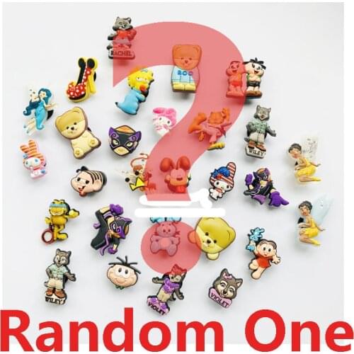 Geniune Cute Shoe Charms Accessories Cartoon Fairy Rabbit Bear Fox Shoes Buckle Decorations for Sandals Charms Kids Gift New