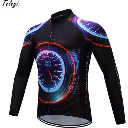 Teleyi 2018 Pro Team Long Sleeve Cycling Jersey MTB Racing Sport Bicycle Jersey Bike Wear Autumn Cycling Clothing Ropa Ciclismo