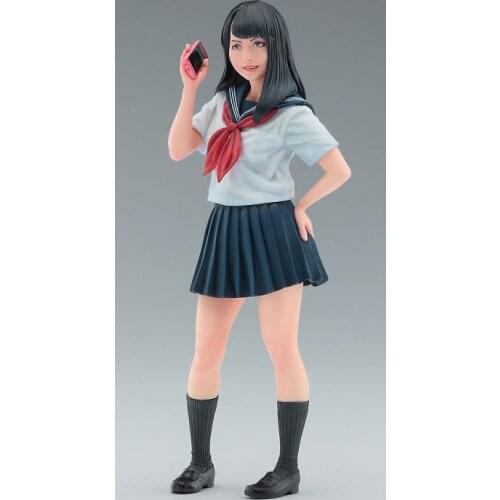 Unassambled 1/12 modern girl stand with short skirt (NO BASE ) Resin figure miniature model kits Unpainted