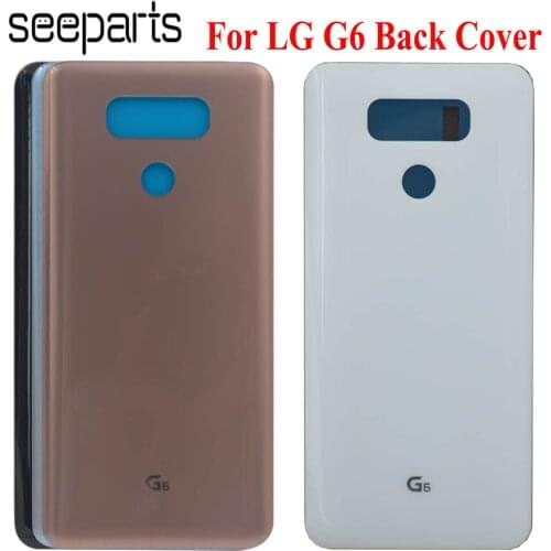 Back Cover for Lg g6 Battery Cover door Case Housing with Camera Lens glass For LG G6 Replacement for G6 LS993 US997 VS998 H870