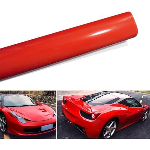 1520 * 300mm Stretchable Glossy Vinyl Film Protective PVC Car Vinyl Wrap Stickers with Air Release Car Styling Accessories