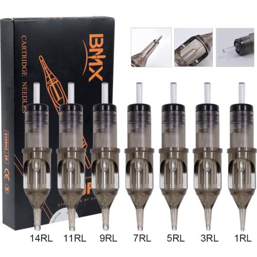 0.25/0.3/0.35mm Disposable Sterilized Round Liner Tattoo Cartridge Needles For Permanent Makeup Eyebrow Tattoo Rotary Pen Supply