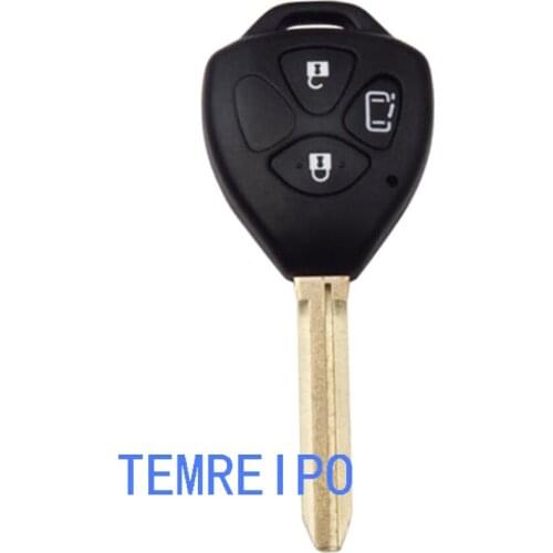 20pcs/lot 3 Buttons Replacement Remote car Key shell for Toyota Camry uncut TOY43 key