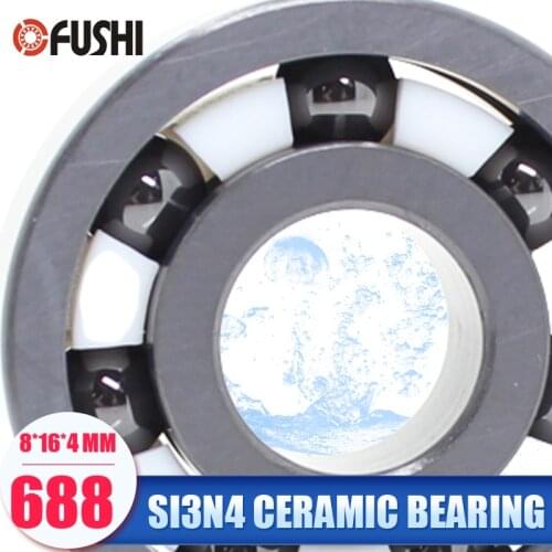 688 Full Ceramic Bearing ( 1 PC ) 8*16*4 mm Si3N4 Material 688CE All Silicon Nitride Ceramic 618/8 Ball Bearings