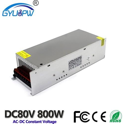 800W 80V 10A Small Volume Single Switching power supply AC220V to DC80V Power Source for CNC Router Stepper Motor machine