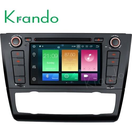Krando Android 8.0 7'' 32GB ROM car radio for BMW 1 Series e81 2004-2012 gps navigation player Steering wheel control wifi