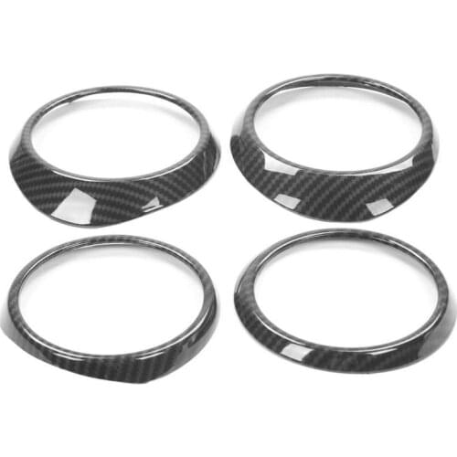 Car Mirror auto mirror accessories Central Control Air Outlet Trim Rings Carbon Fiber Style Decoration Fit for Tacoma