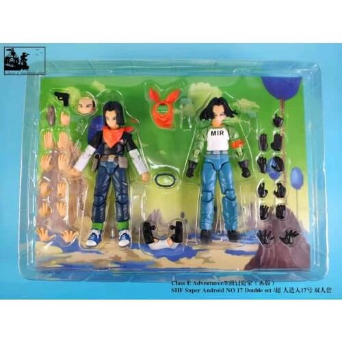 Class E Adventurer DBZ Shf Super Android No.17 Set Action Figure Figurals Brinquedos Action FIgure