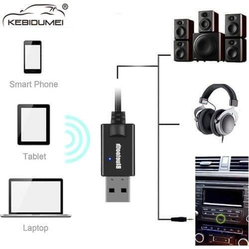 2 in 1 Bluetooth 5.0 FM Transmitter Wireless Handsfree Audio Receiver Adapter Hands-free Car MP3 Player 2.1A Dual USB Charger