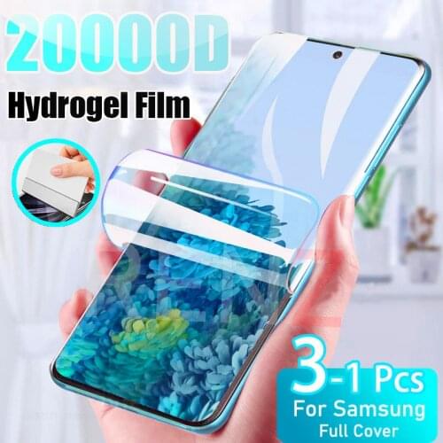 Hydrogel Film For Samsung Galaxy S20 Plus Ultra S21 Screen Protector For Note 20 10 9 S10 S9 S8 8 Plus S10 E 20Ultra Not Glass