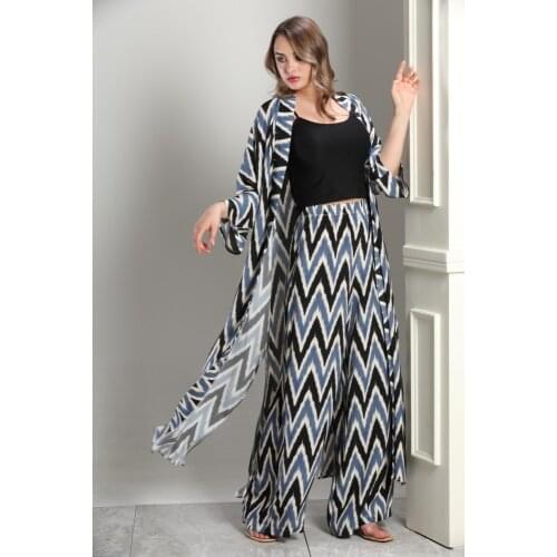 Daffic Pansuit for Women Comfortable Suite for Summer Wide Pants Muslim Sets