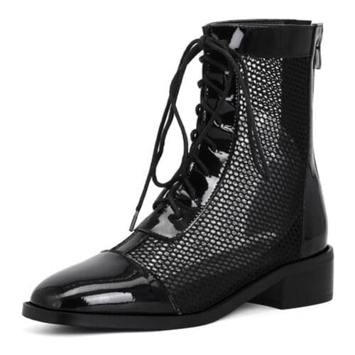 HOT Factory SALE Women Cool Net Boots High Quallity Lady Casual Sapatos De Mujer Sexy Low-heeled Designer Sandals Shoes W6-1