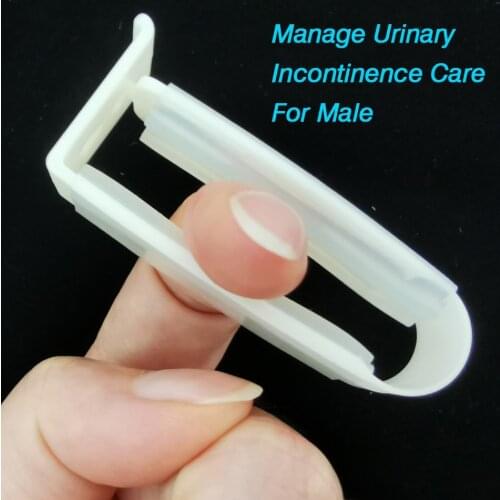 Manage Urinary Incontinence Care For Male Medical Security Penile Clamp Silicone No Metal Masturbation Dick Ring Sex Toy for Men
