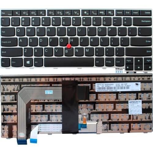 New US Silver with Track Point Non-Backlit Keyboard for Lenovo IBM ThinkPad S2 T460S T470S