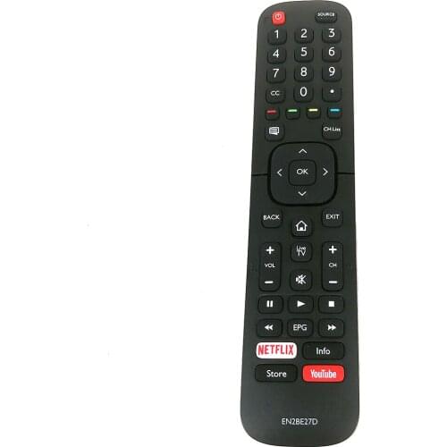 New Original EN2BE27D For Hisense LCD TV Remote Control with Netflix Youtube Fernbedienung