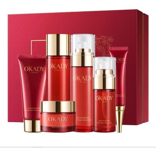 Rose Nicotinamide Acne Extremely Whitening Skin Care Sets Nourishing Moisturizing Oil control Anti-wrinkle Skin Care Cosmetic
