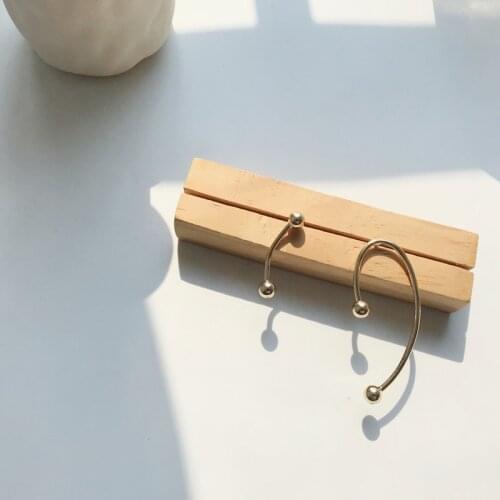 2019 new brand design metal wind asymmetric design sense geometric earrings minimalist generous creative gift earrings for women
