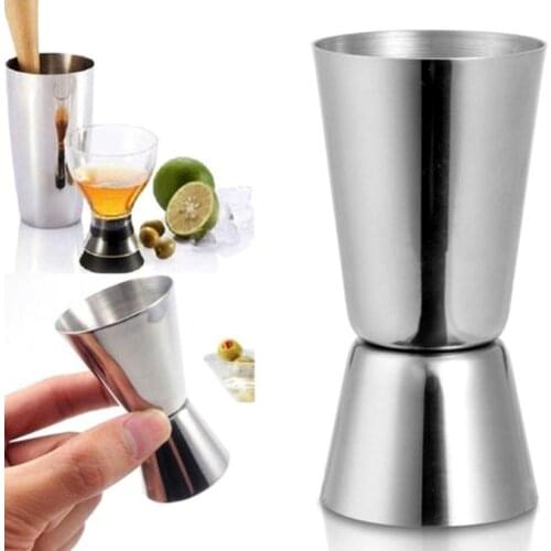 25 /50 Ml Steel Cocktail Shaker Measure Cup Bar Party Wine Double Jigger Shot Drink Spirit Measure Cup Bar Accessories