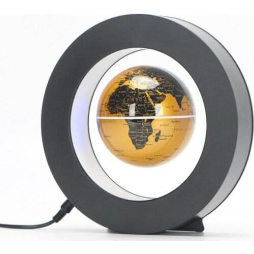 LED World Map Novelty Magnetic Levitation Floating Globe LED Floating Tellurion With LED Light Home Decoration Office Ornament