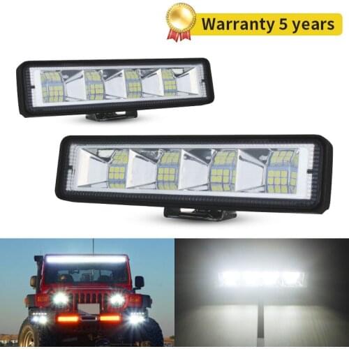 Led light bar 12V 24v 60v 72W LED Work Light Spot Flood 4WD led work lights for Off Road SUV Car trucks Running light