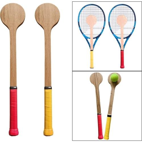 Tennis Pointer Wooden Tennis Spoon Sweet Spot Tennis Racket Batting Accurately Practice Improve Spot Sweet Responsiven