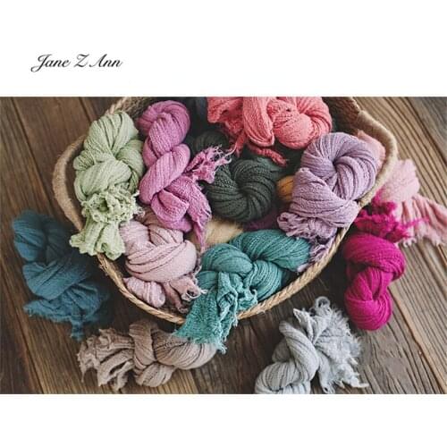 Seersucker wrap cloth cotton blanket folds texturethin stretch baby photo newborn photography props 30x100cm