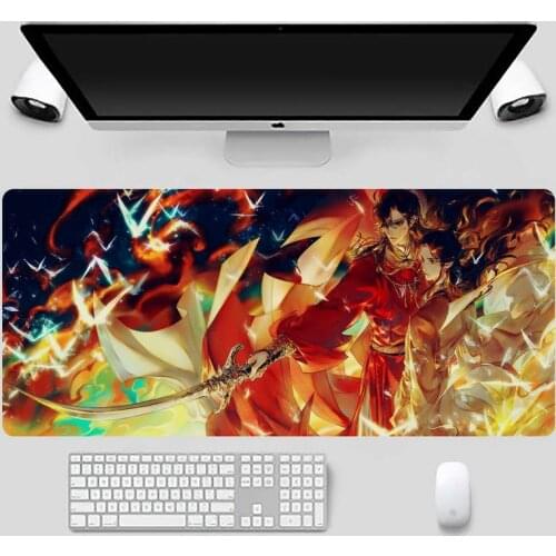 Tian guan ci fu Unique Desktop Pad Game Mousepad X XL XXL Non slip Cushion Thickness 2mm LockEdge equal LE