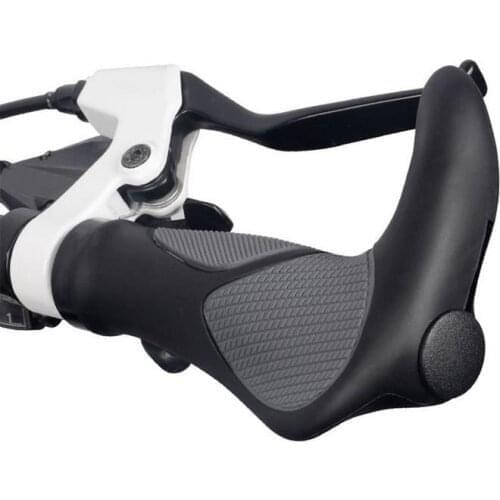 Bike Grips Rubber Horn Shape Comfort Ergo Non-slip Handlebar Grip for MTB BMX Cycling